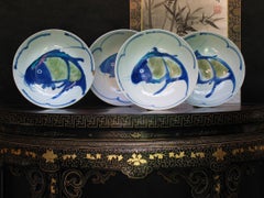 Lot of Four Chinese Hand-Painted Porcelain Bowls