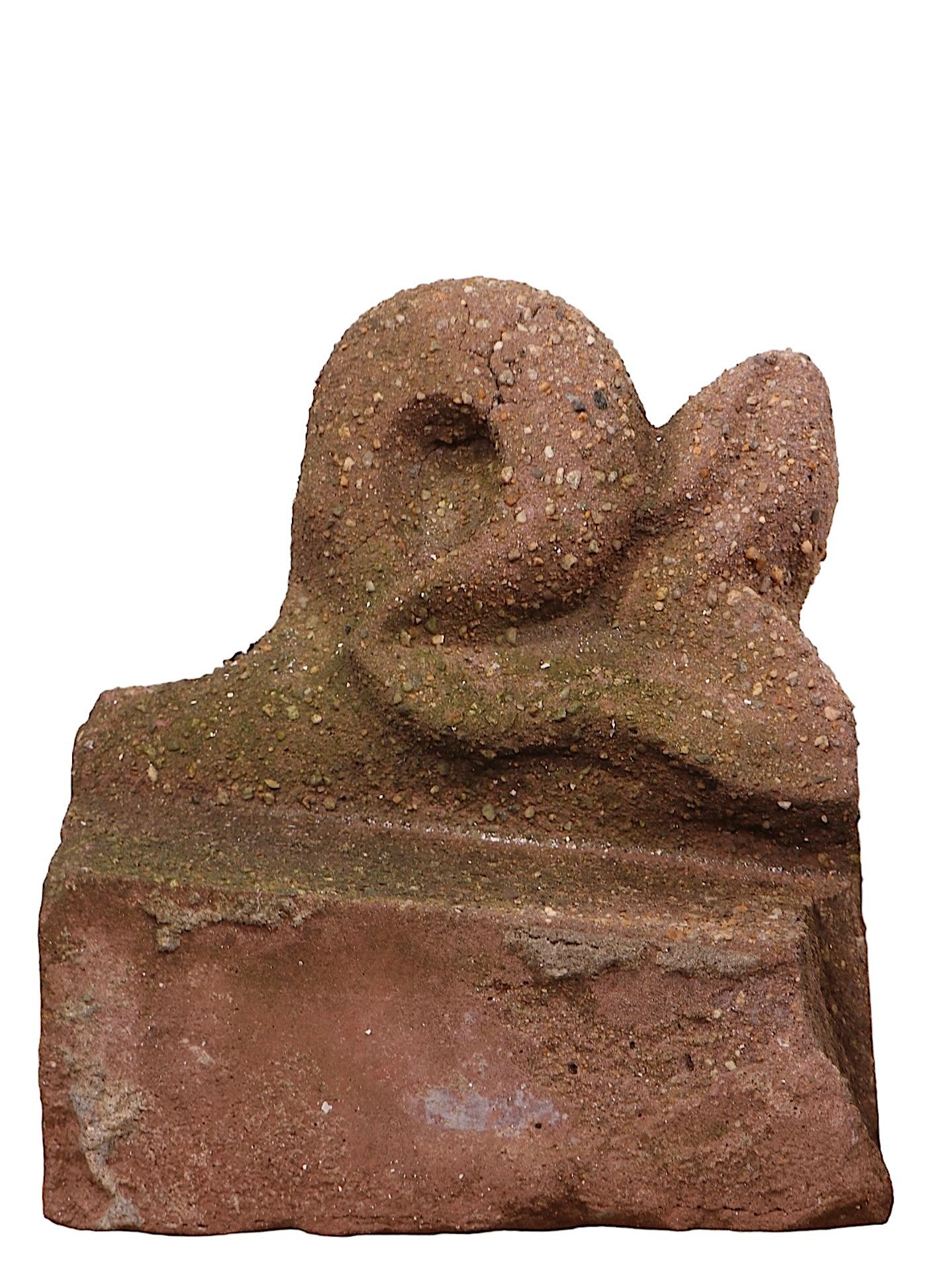 Lote de Cuatro Decorativos  Fragmentos de edificios de arenisca Adornos de jardín 1880/1920 en venta 3