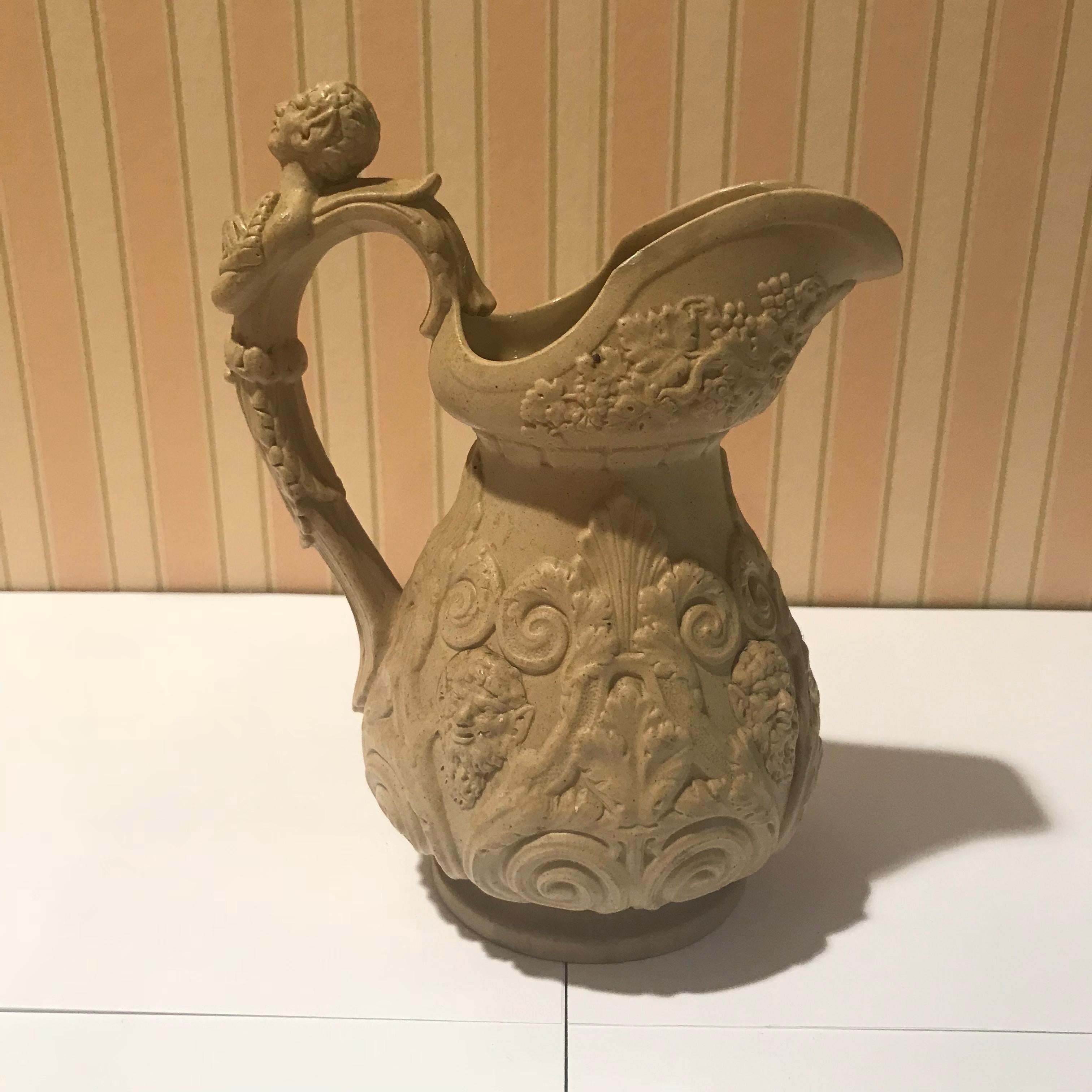 Lot of Four Mid-19th Century Relief Pitchers For Sale 5