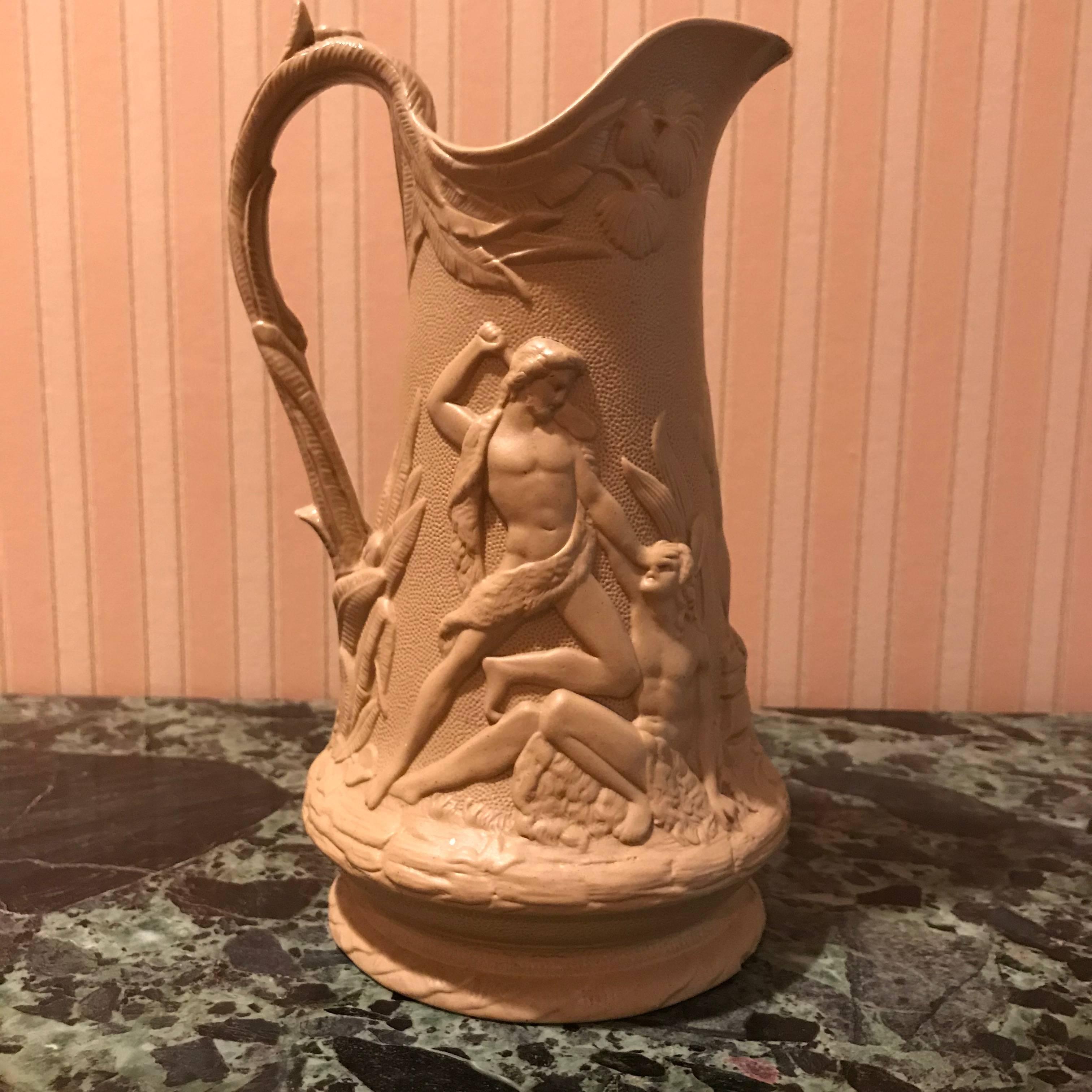 Lot of Four Mid-19th Century Relief Pitchers For Sale 4