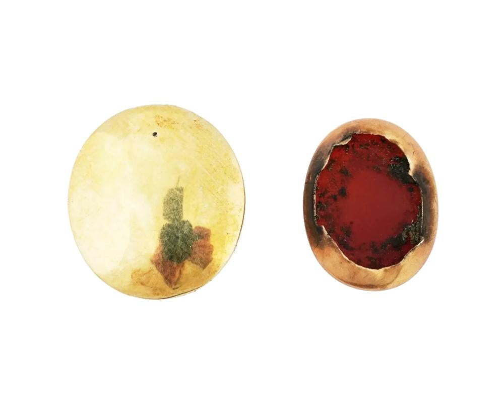 Oval Cut Lot Of Oval Carved Stone Pearl Gold Mounted Cameos