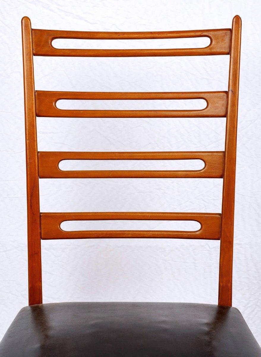 Européen Lot de chaises Sam danoises teck Neils Koefoed - Période : 20ème siècle en vente