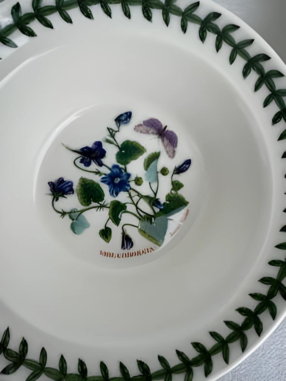 Porcelaine Lot de six bols à fromage Portmeirion au jardin botanique exotique en vente