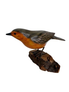 Lot of Three Carved Wood Bird Black Forest Folk Art Austria 1960s