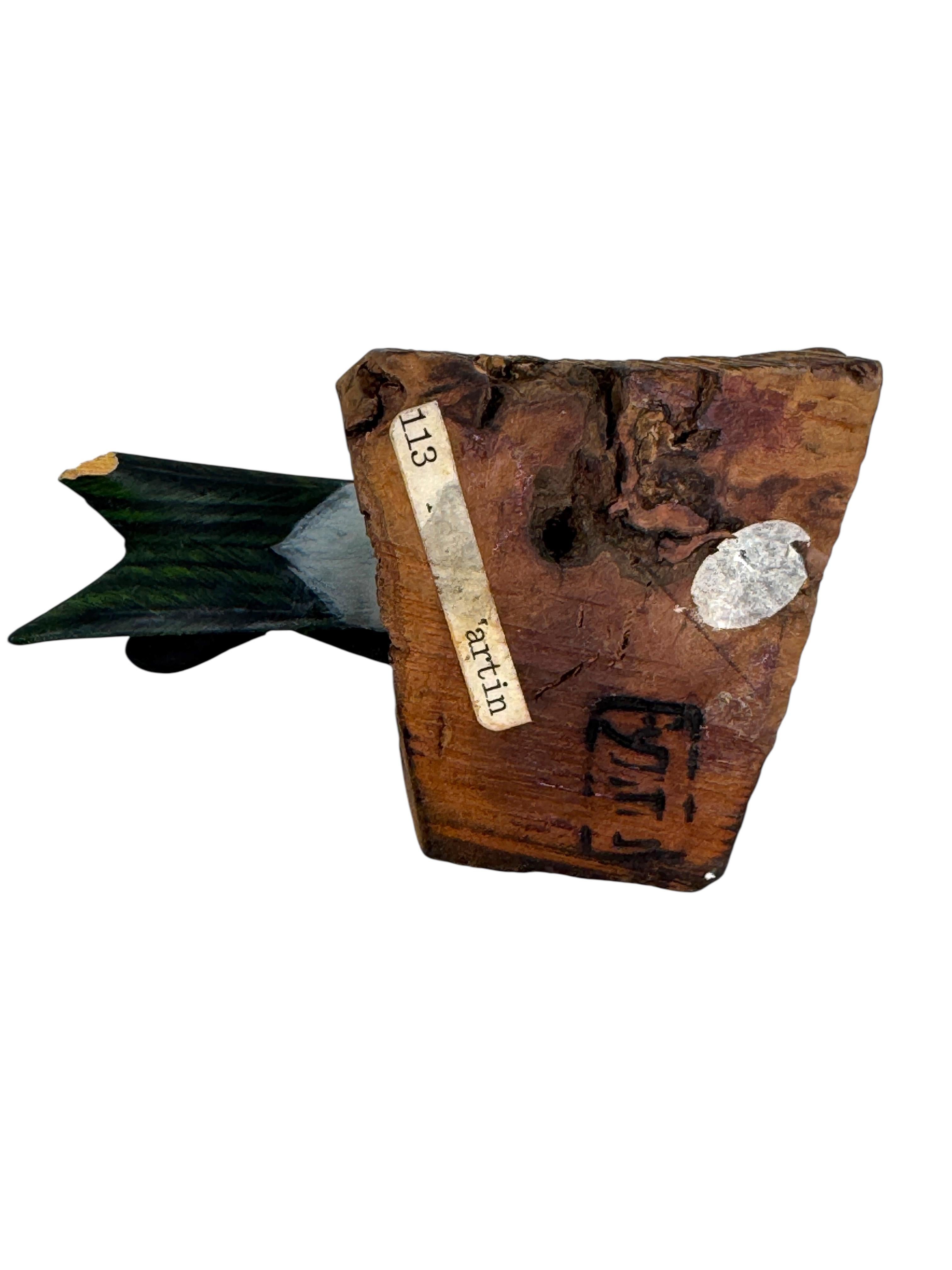 Hand-Carved Lot of Three Carved Wood Bird Black Forest Folk Art Austria 1960s For Sale