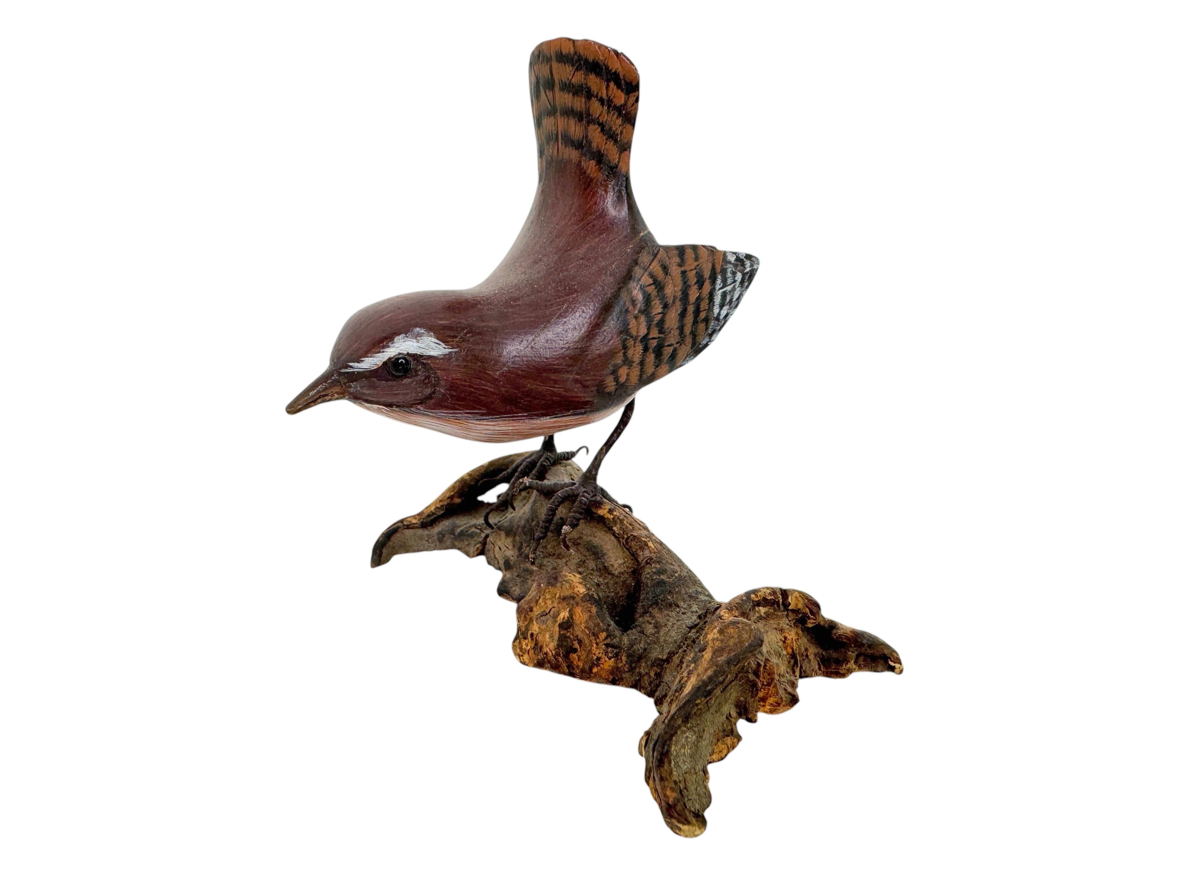 Lot of Three Carved Wood Bird Black Forest Folk Art Austria 1960s For Sale 3