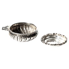 Lot of Two Silver Pieces: Marked Silver Cup and Sterling Silver Caviar Dish