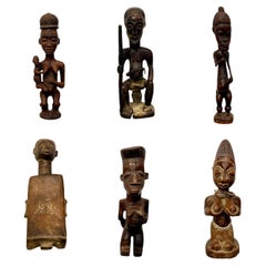 Lote de 6 figuras tribales