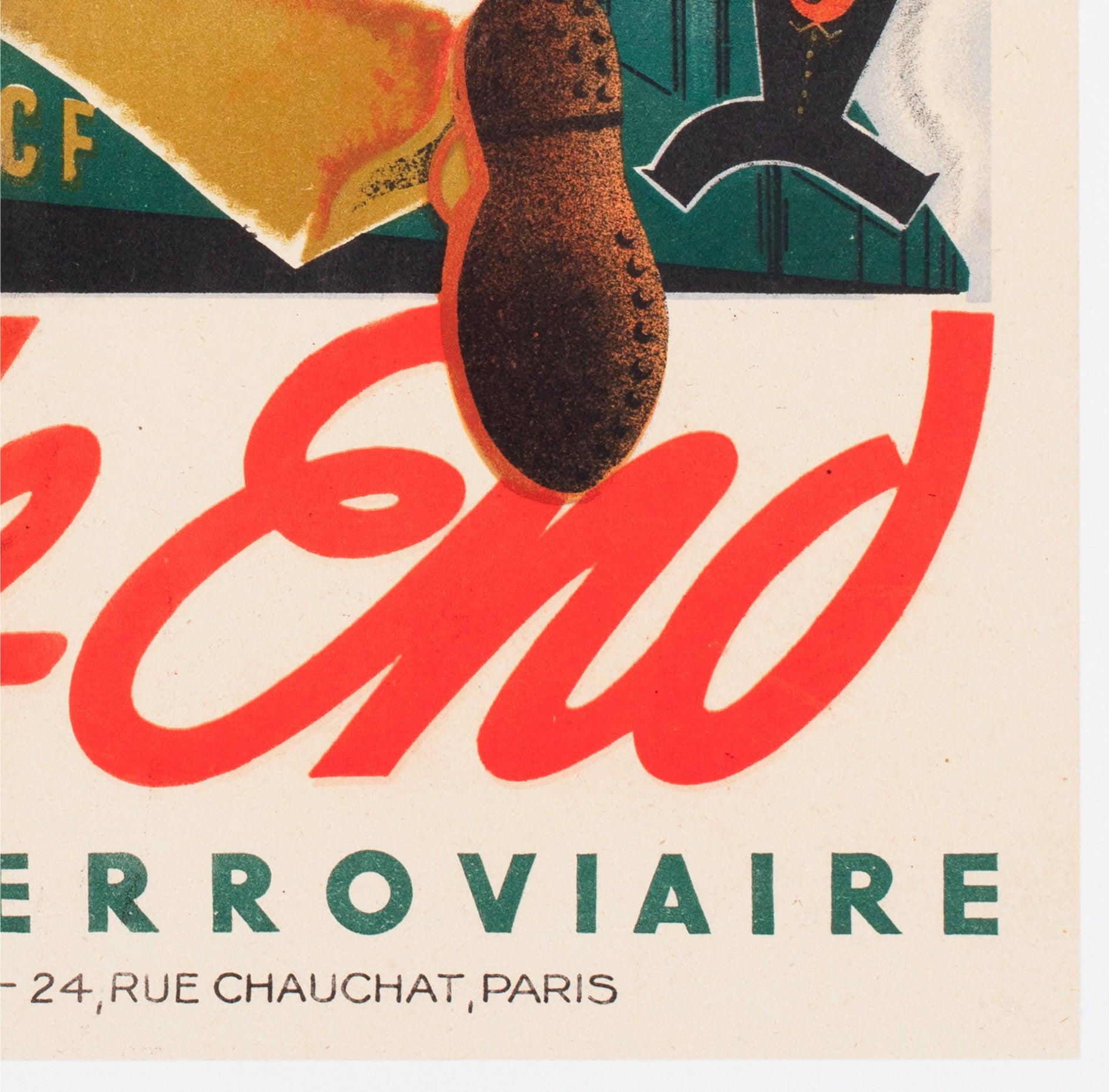 Loterie Nationale Week End 1939 SNCF Frenc Railway Lottery Poster For Sale 2