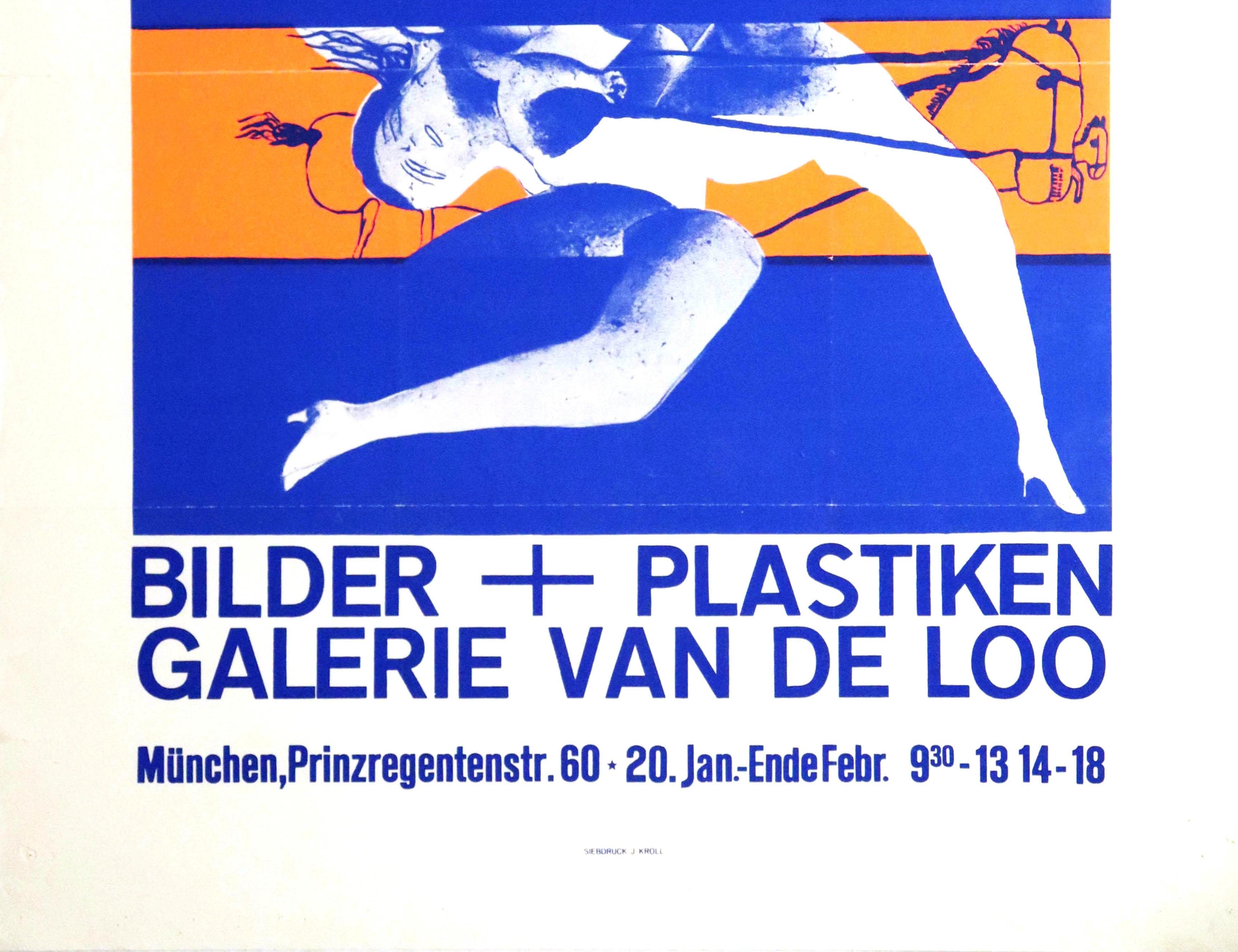 Original Vintage-Poster Bilder + Plastik-Kunst-Ausstellung Bilder + Skulpturen (Surrealismus), Print, von Lothar Fischer Heimrad Prem