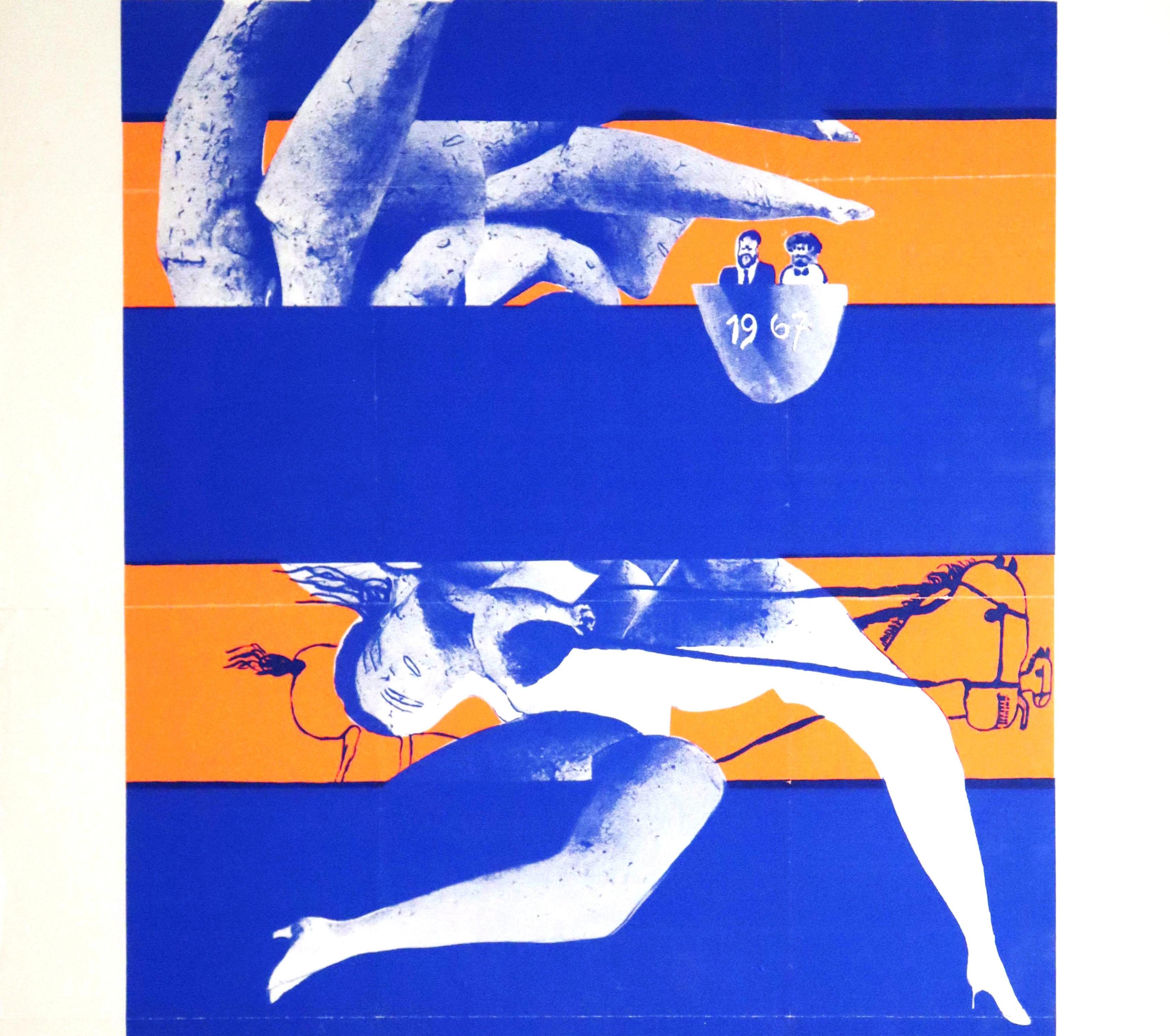 Original Vintage Poster Bilder + Plastiken Art Exhibition Pictures + Sculptures - Surrealist Print by Lothar Fischer Heimrad Prem