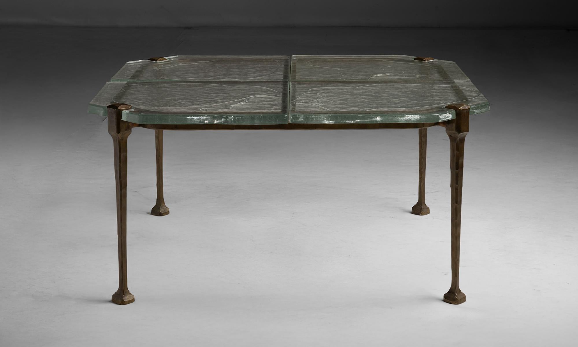 Bronze Lothar Klute Coffee Table, Germany circa 1980 en vente