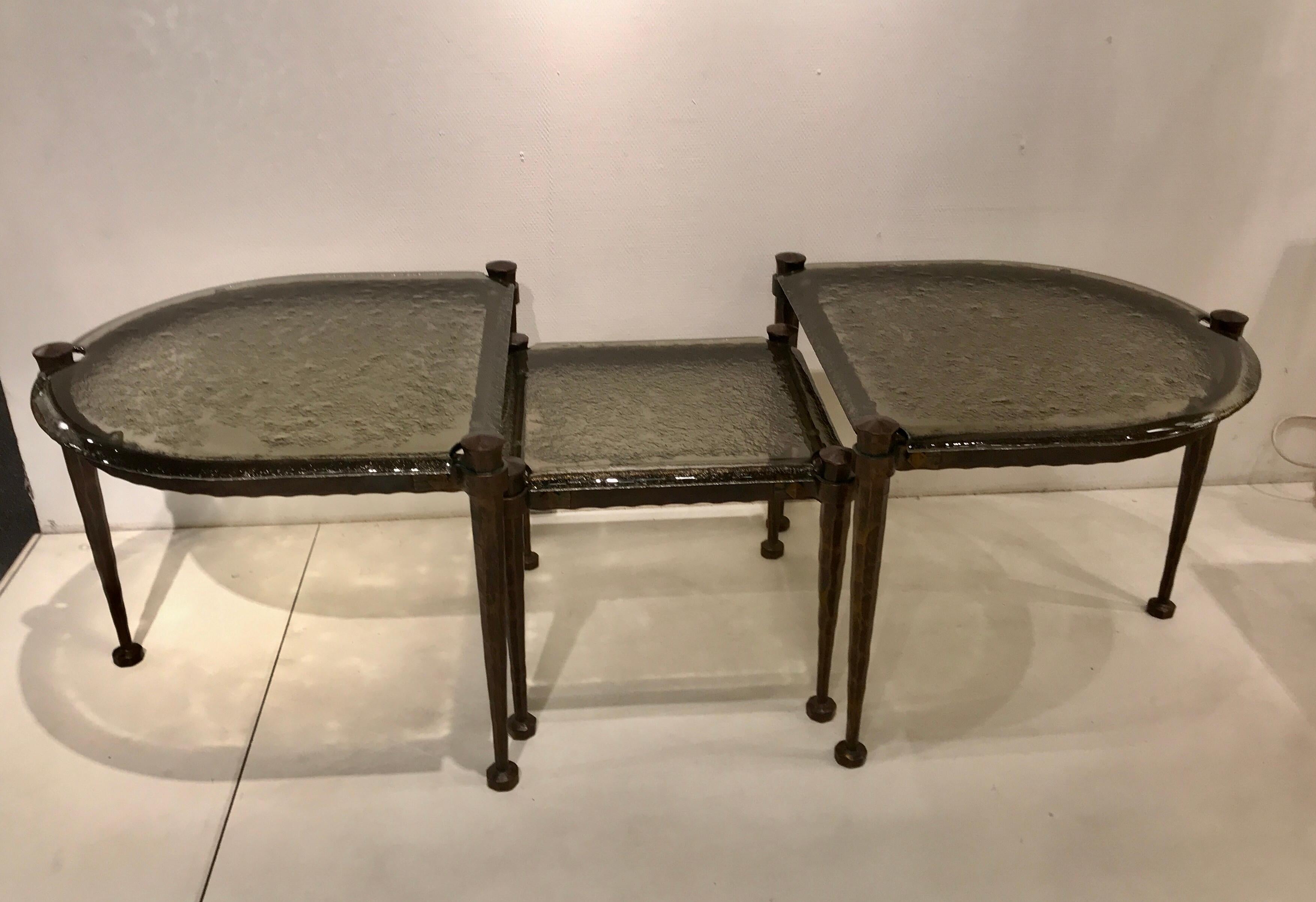 Bronze Lothar Klute Coffee Table Set