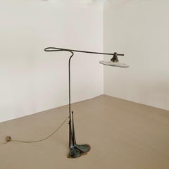 Lothar Klute – geschmiedete Stehlampe aus Bronze