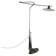 Lothar Klute – geschmiedete Stehlampe aus Bronze