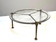 Lothar Klute, round Coffee Table, signed, 1984
