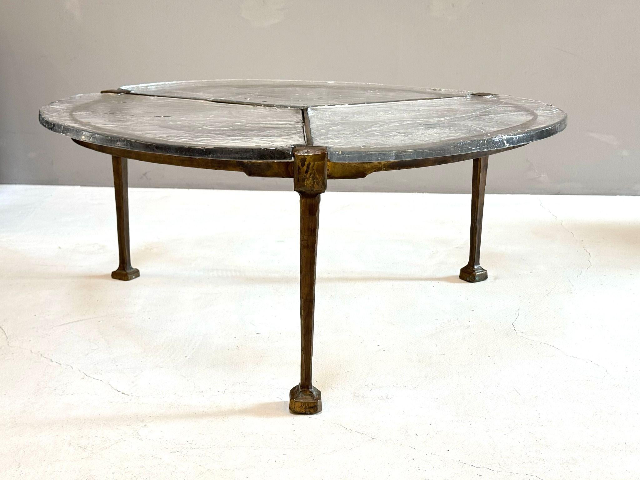 Late 20th Century Lothar Klute, round Coffee Table, signed, 1984 For Sale
