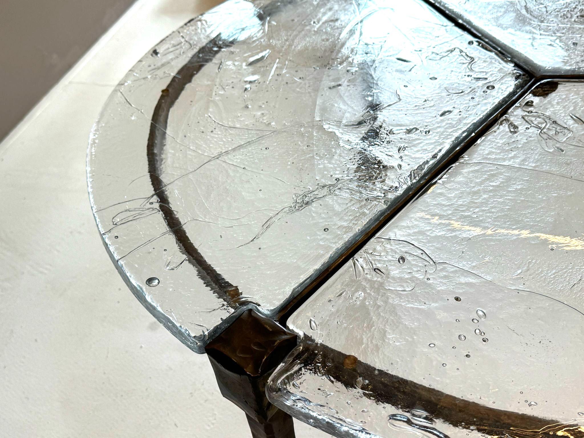 Bronze Lothar Klute, round Coffee Table, signed, 1984 For Sale