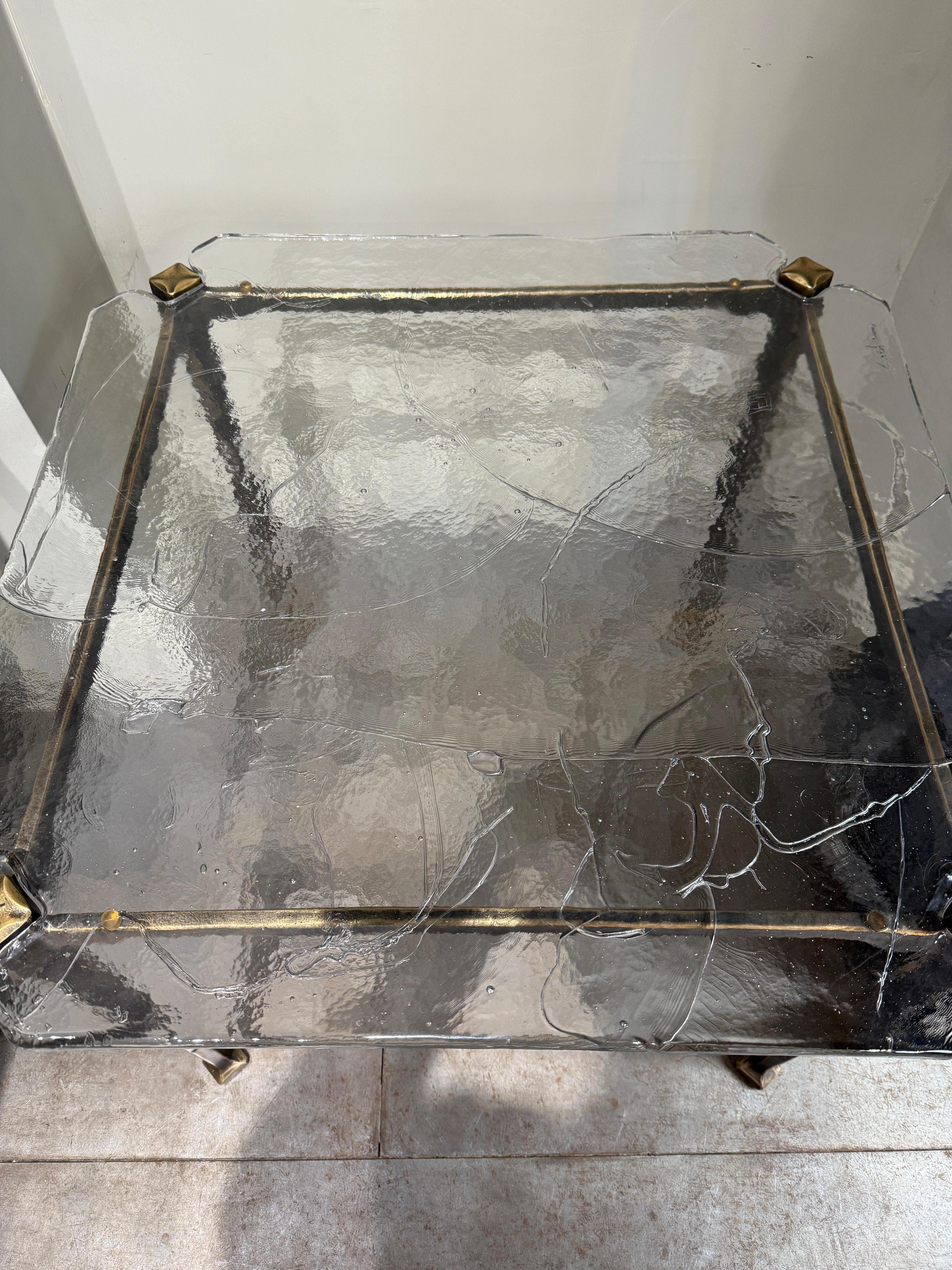 Mid-Century Modern Table d'appoint Lothar Klute signée et datée 99 en vente