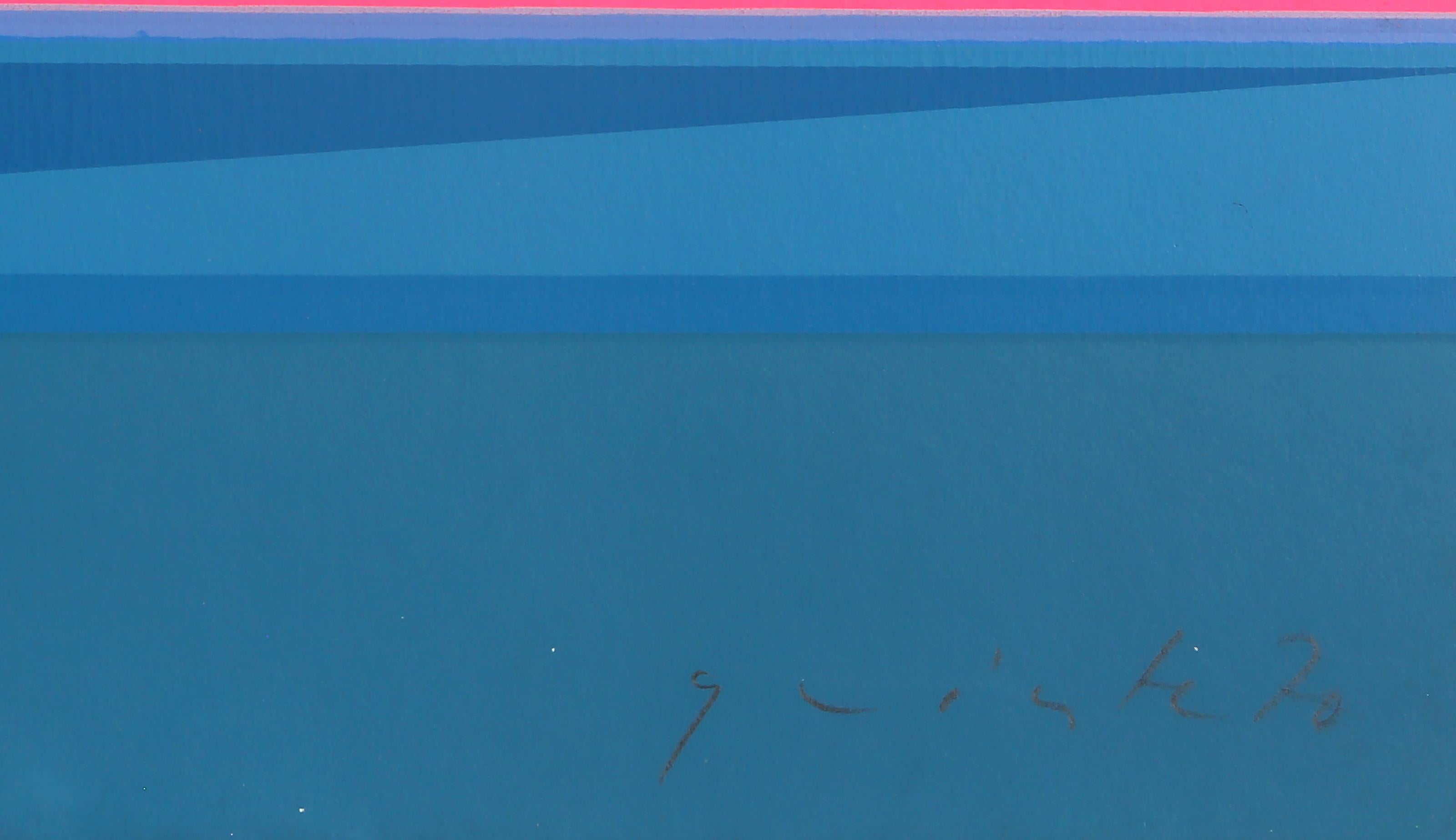 Solar Calendar I, Abstract Geometric Screenprint by Lothar Quinte For Sale 3