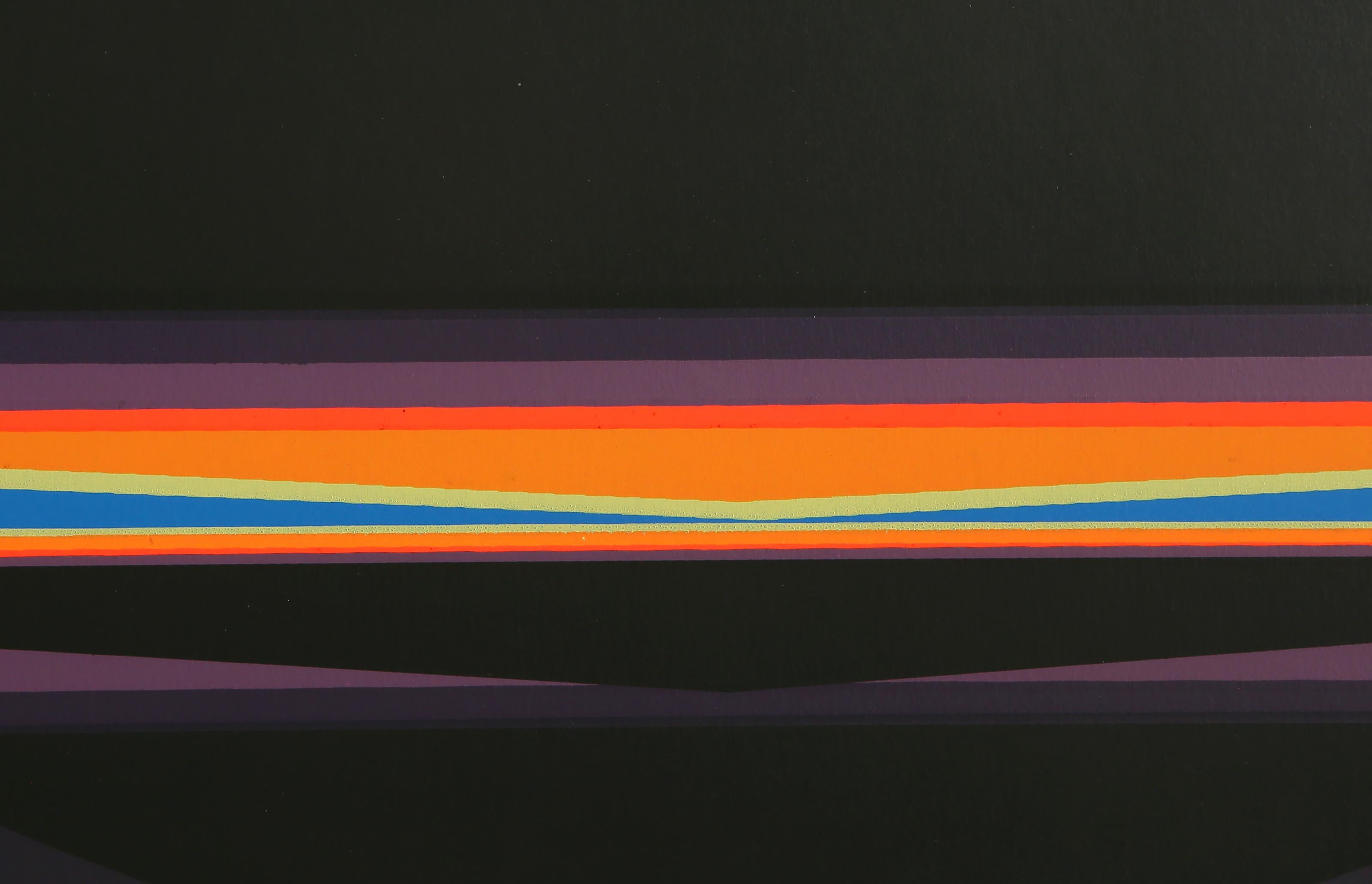 Solar Calendar II, Abstract Geometric Screenprint by Lothar Quinte For Sale 1