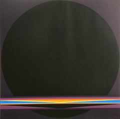 Sonnenkalender II, abstrakter geometrischer Siebdruck von Lothar Quinte