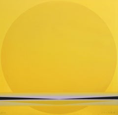 Sonnenkalender IV, abstrakter geometrischer Siebdruck von Lothar Quinte