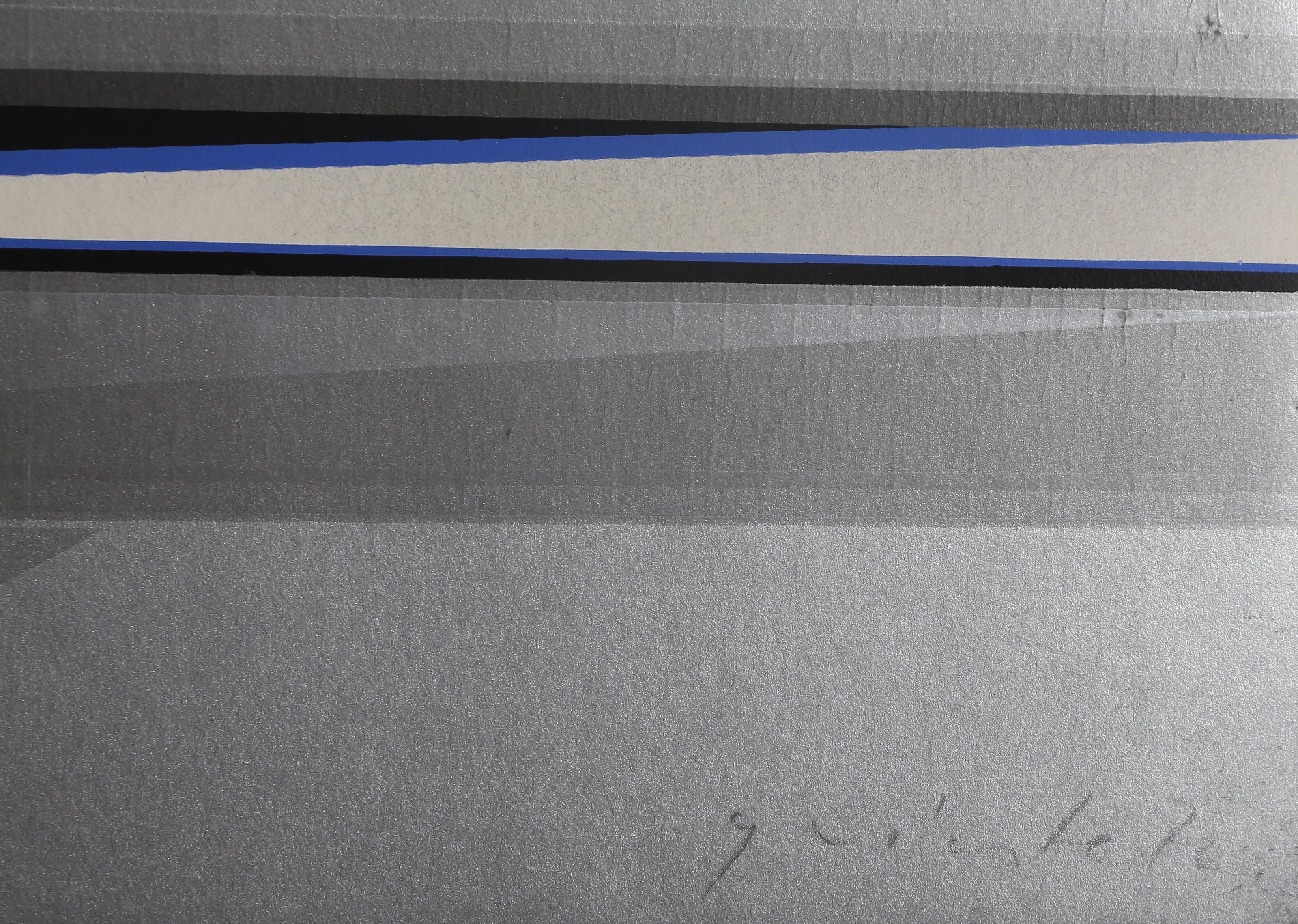Solar Calendar V, Abstract Geometric Screenprint by Lothar Quinte For Sale 3