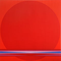 Sonnenkalender VI, abstrakter geometrischer Siebdruck von Lothar Quinte
