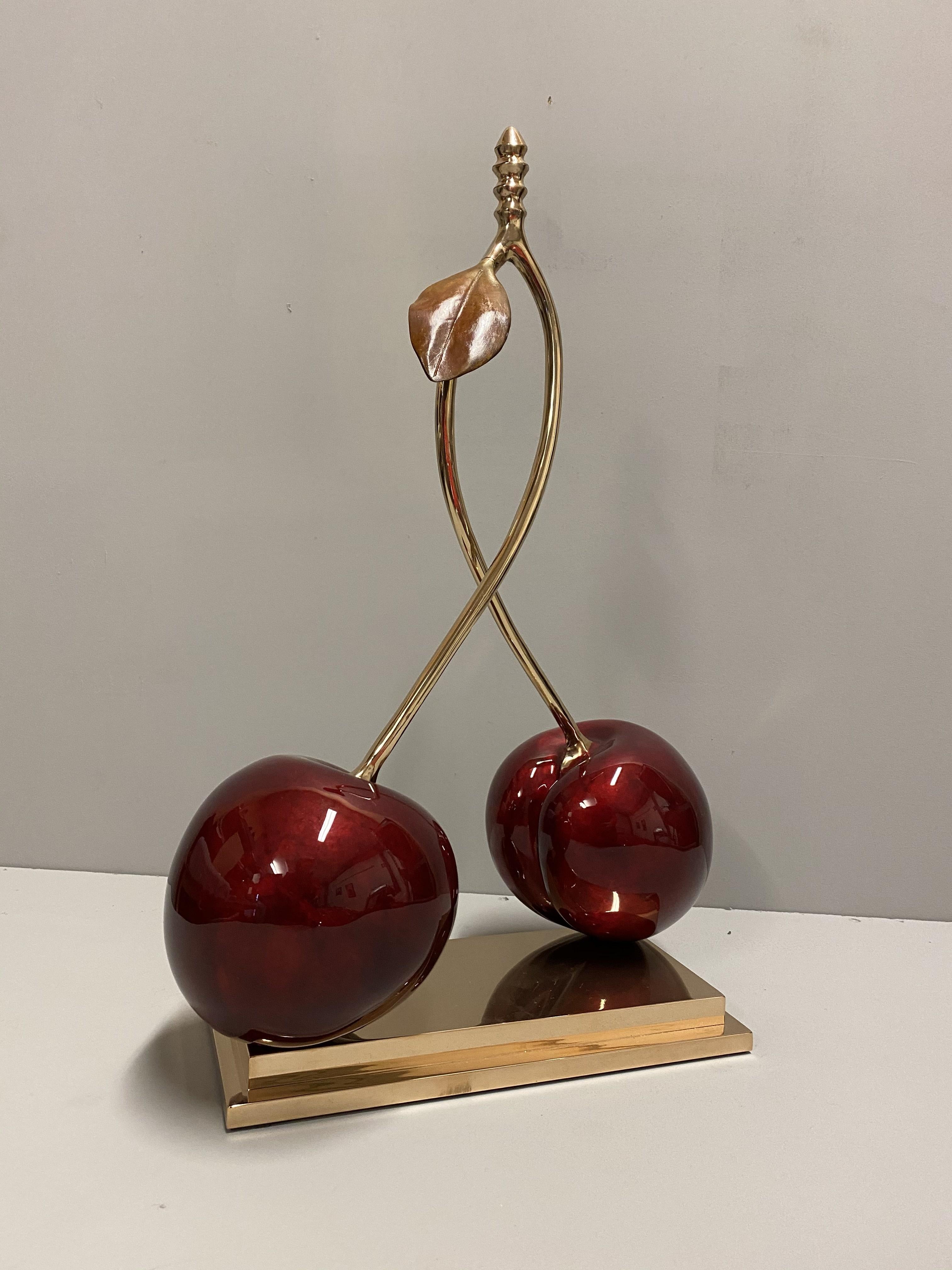 Sweetheart Middle Double Serie III - Lost wax bronze, 2021 - Sculpture by Lothar Vigelandzoon