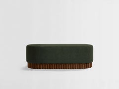 Panca LOTO in bouclé verde