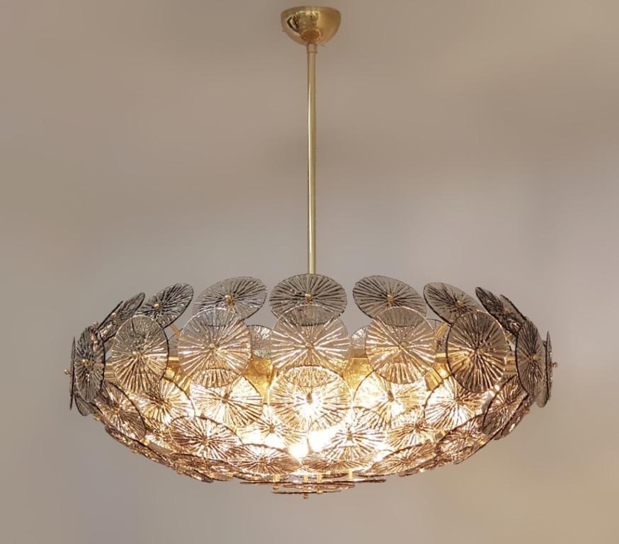 Mid-Century moderno Lampadario Loto di Fabio Ltd in vendita