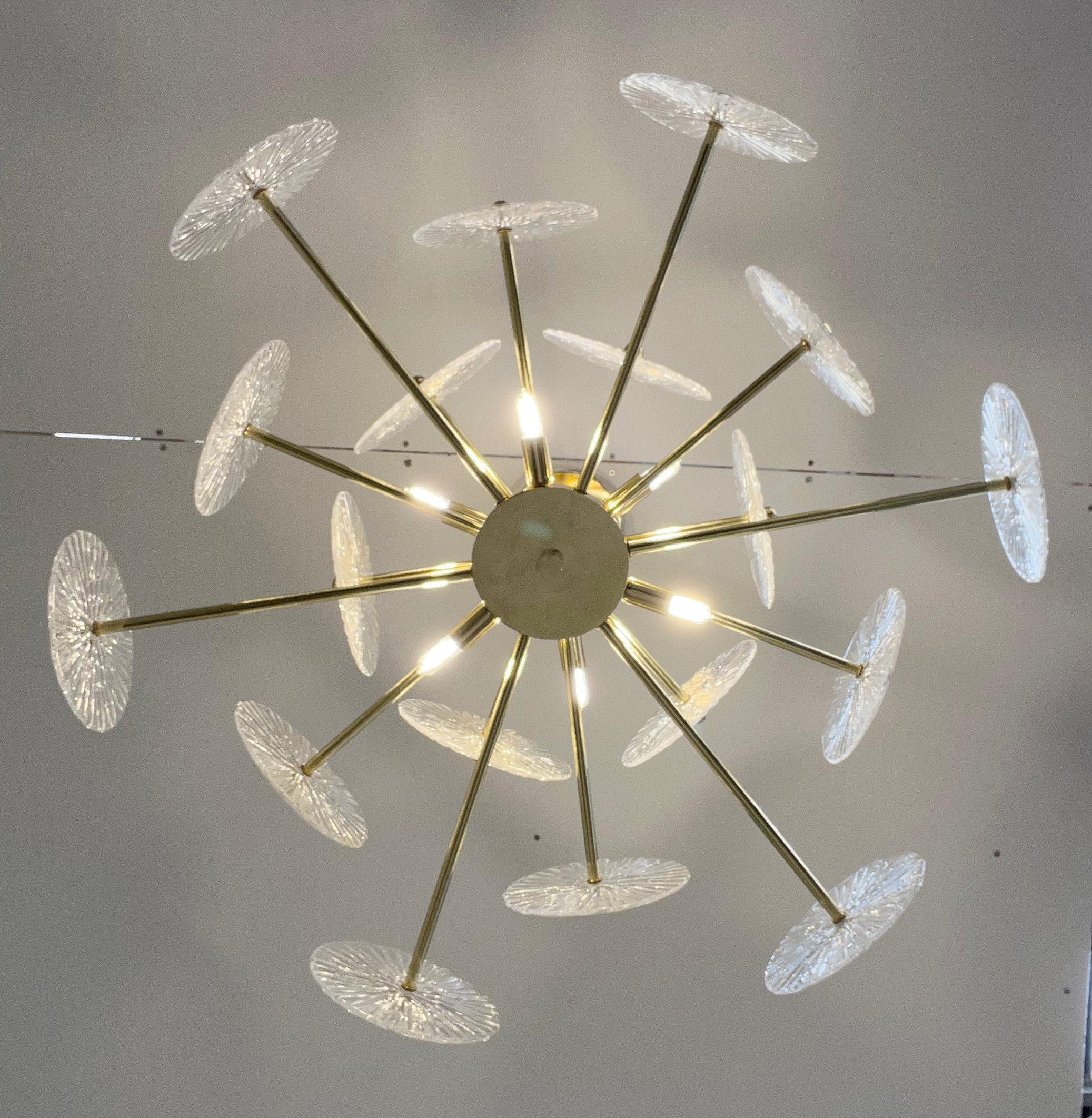 Loto Discs Chandelier by Fabio Ltd For Sale 2