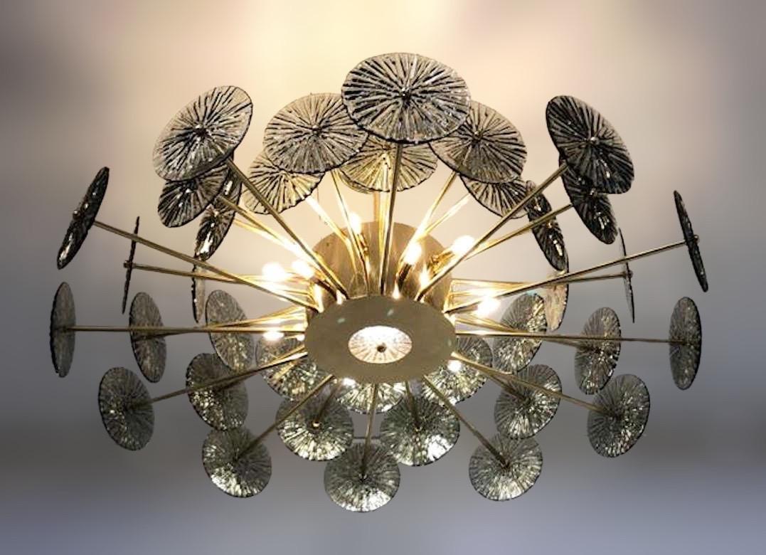 Loto Discs Chandelier by Fabio Ltd For Sale 3