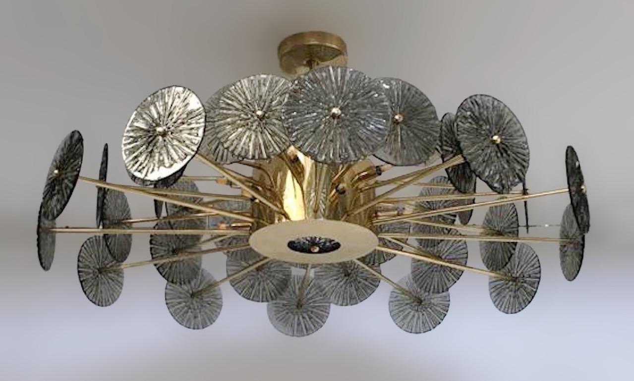 Loto Discs Chandelier by Fabio Ltd For Sale 4