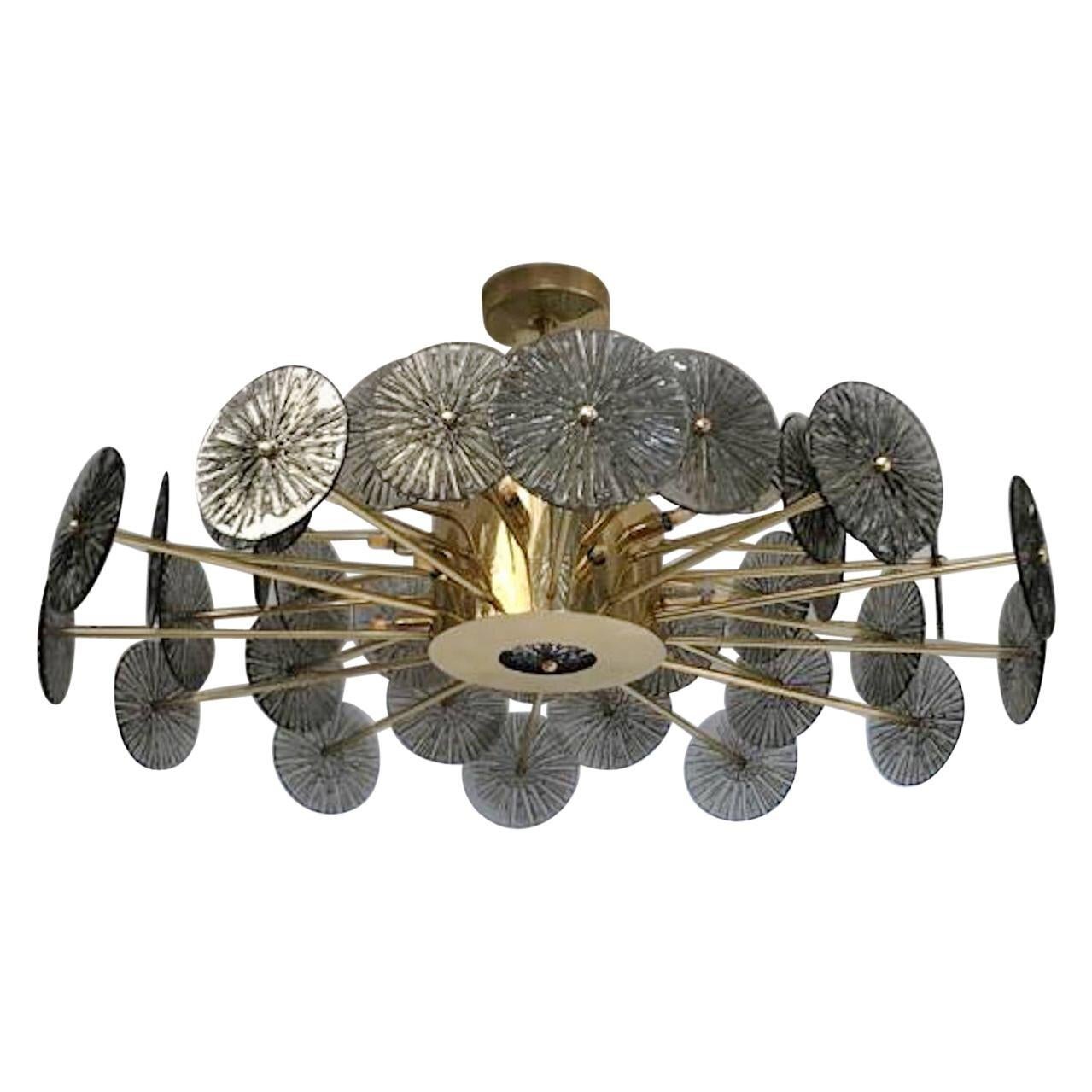 Loto Discs Chandelier by Fabio Ltd For Sale 6