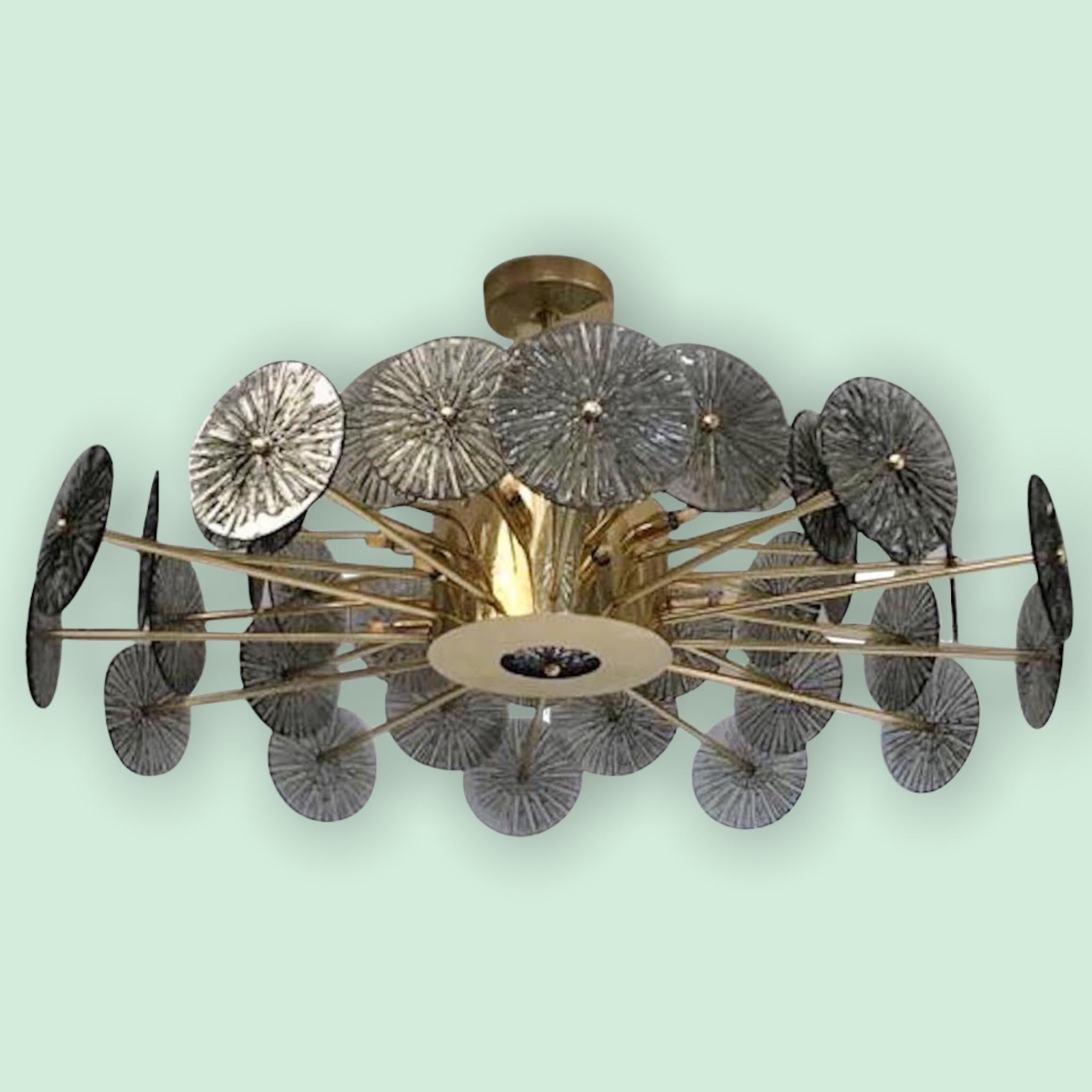 Loto Discs Chandelier by Fabio Ltd For Sale 6