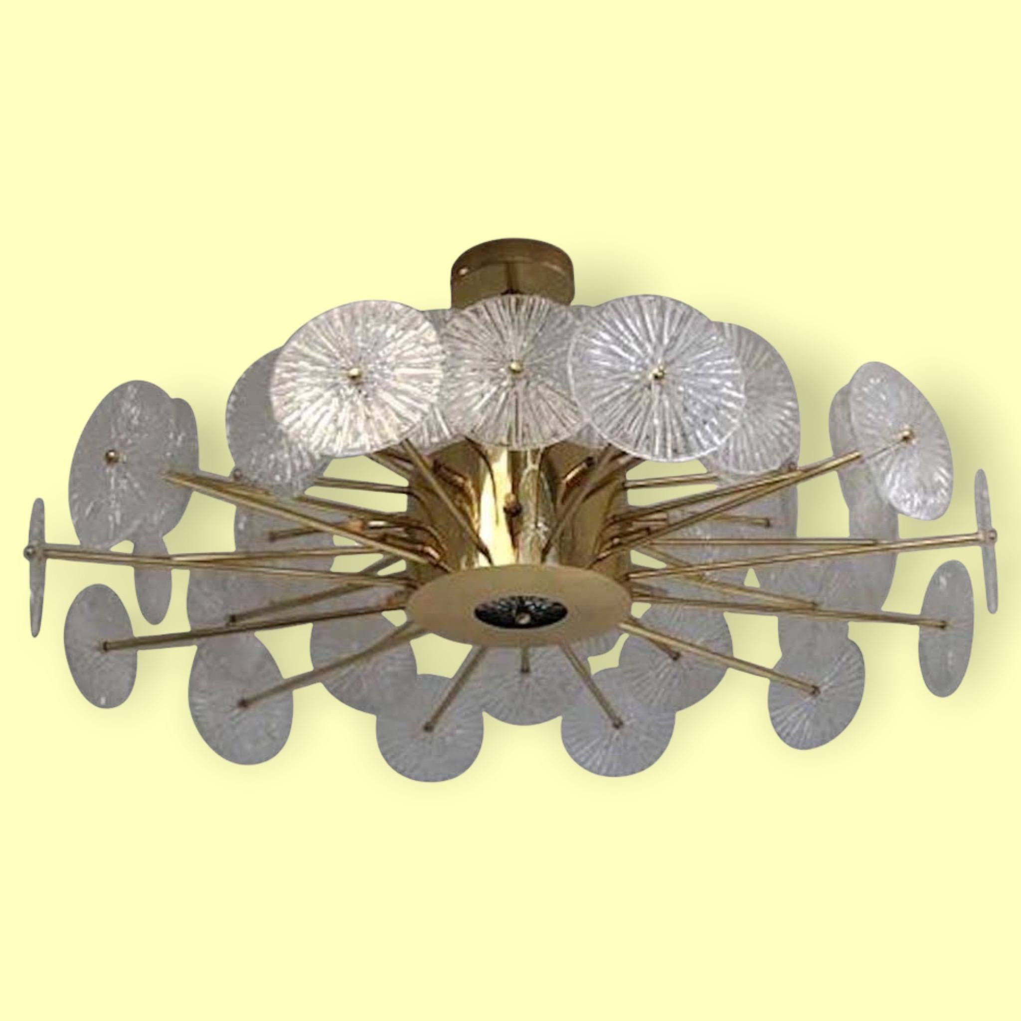 Loto Discs Chandelier by Fabio Ltd For Sale 8