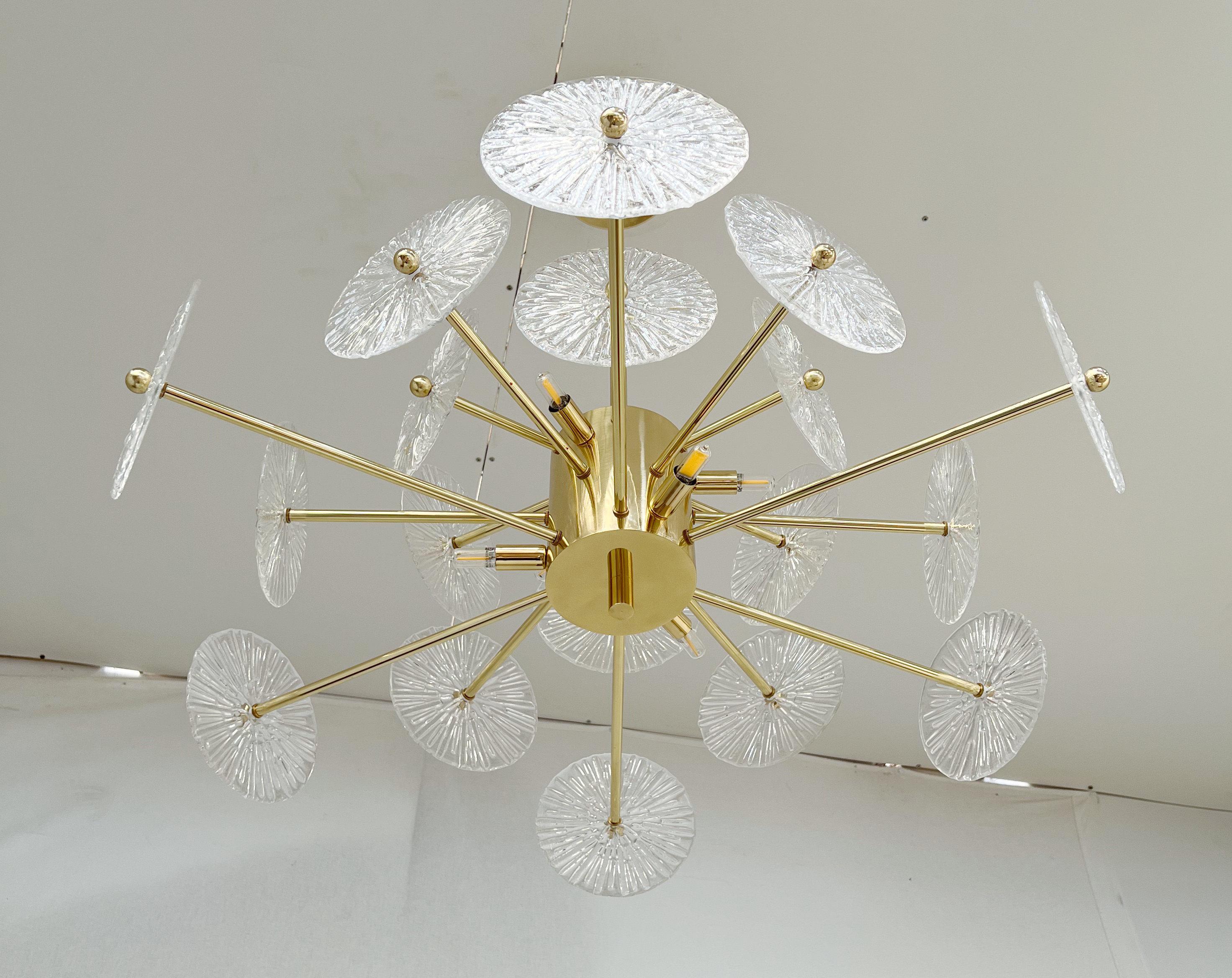 Italiano Lampadario Loto Discs di Fabio Ltd in vendita