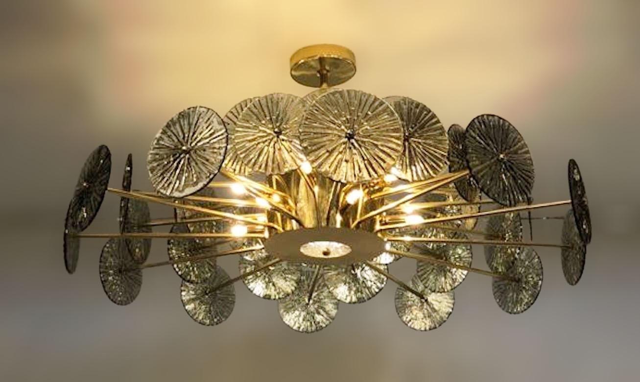 Italiano Lampadario Loto Discs di Fabio Ltd in vendita