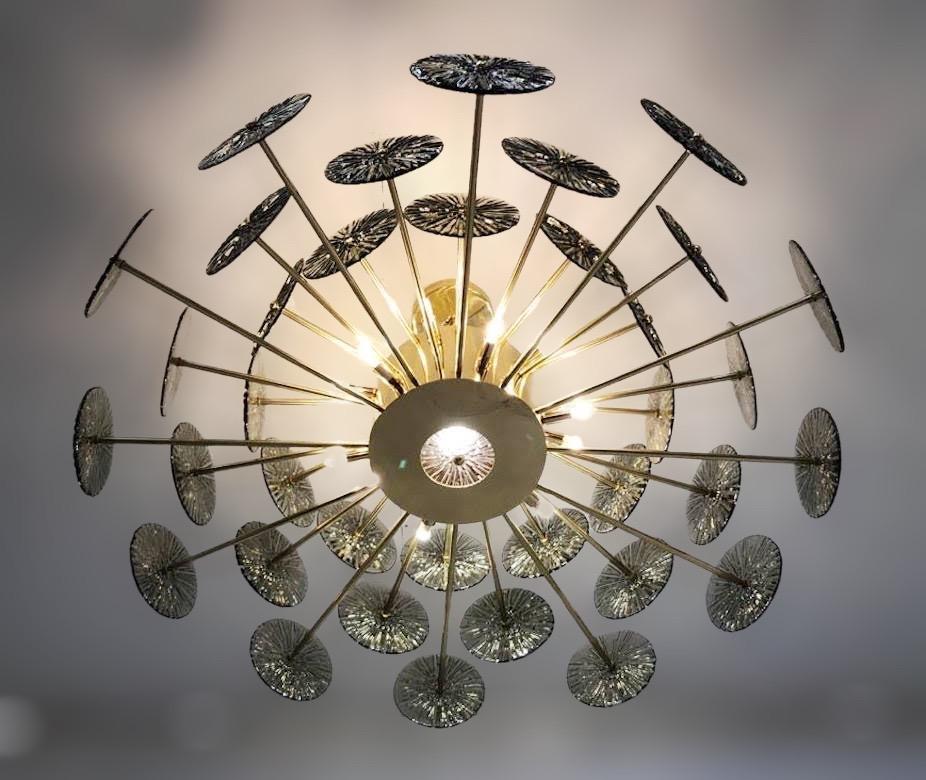 Loto Discs Chandelier by Fabio Ltd In New Condition For Sale In Los Angeles, CA