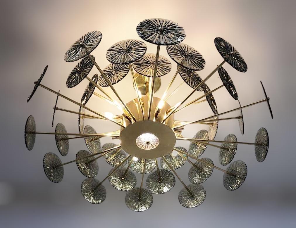 Loto Discs Chandelier by Fabio Ltd For Sale 1