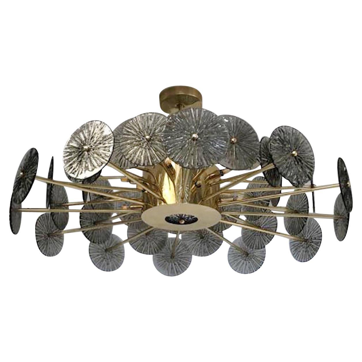 Loto Discs Chandelier by Fabio Ltd For Sale