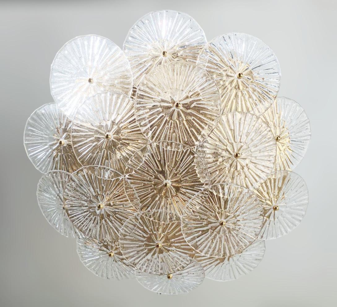 Mid-Century Modern Loto Flush Mount by Fabio Ltd For Sale