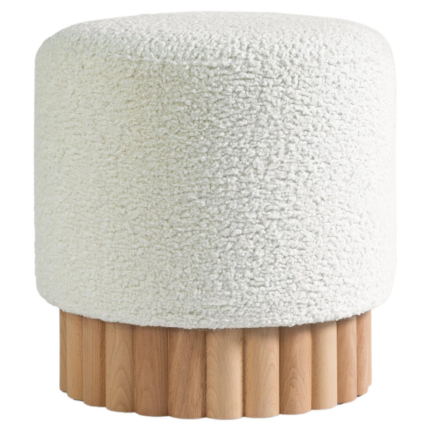 LOTO Pouf Chunky Boucle by Peca For Sale