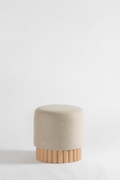 Pouf LOTO in tessuto di lana di Peca