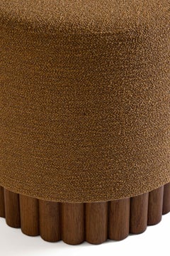 LOTO Pouf in Rust Boucle