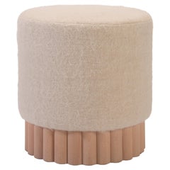 LOTO Pouf in Sheepswool Fabric by Peca 