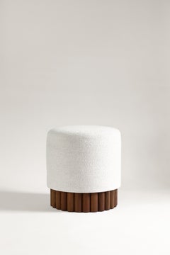 LOTO Pouf White Boucle