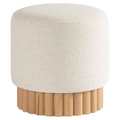 LOTO Pouf White Boucle